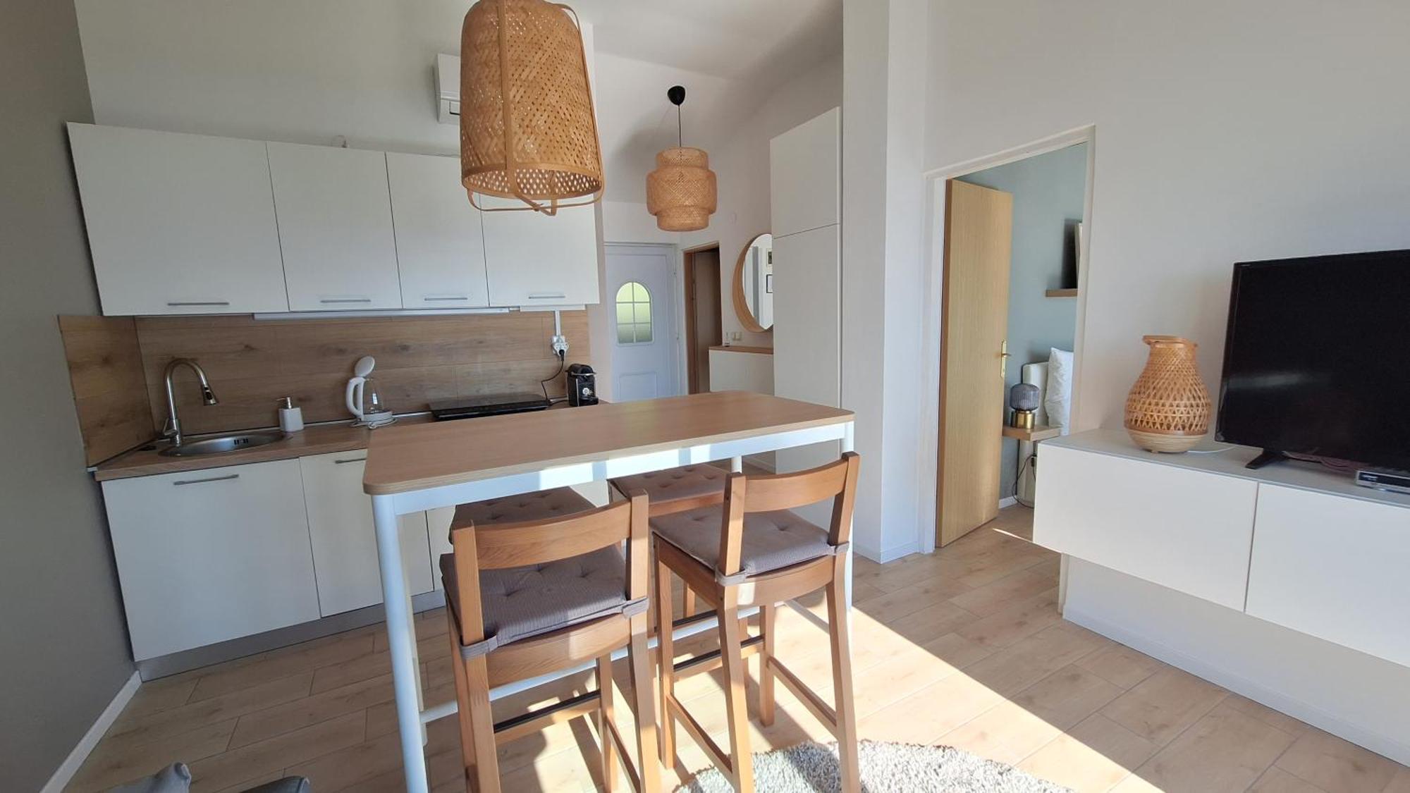 Ferienwohnung Mit 180° Meerblick Dobreć Buitenkant foto